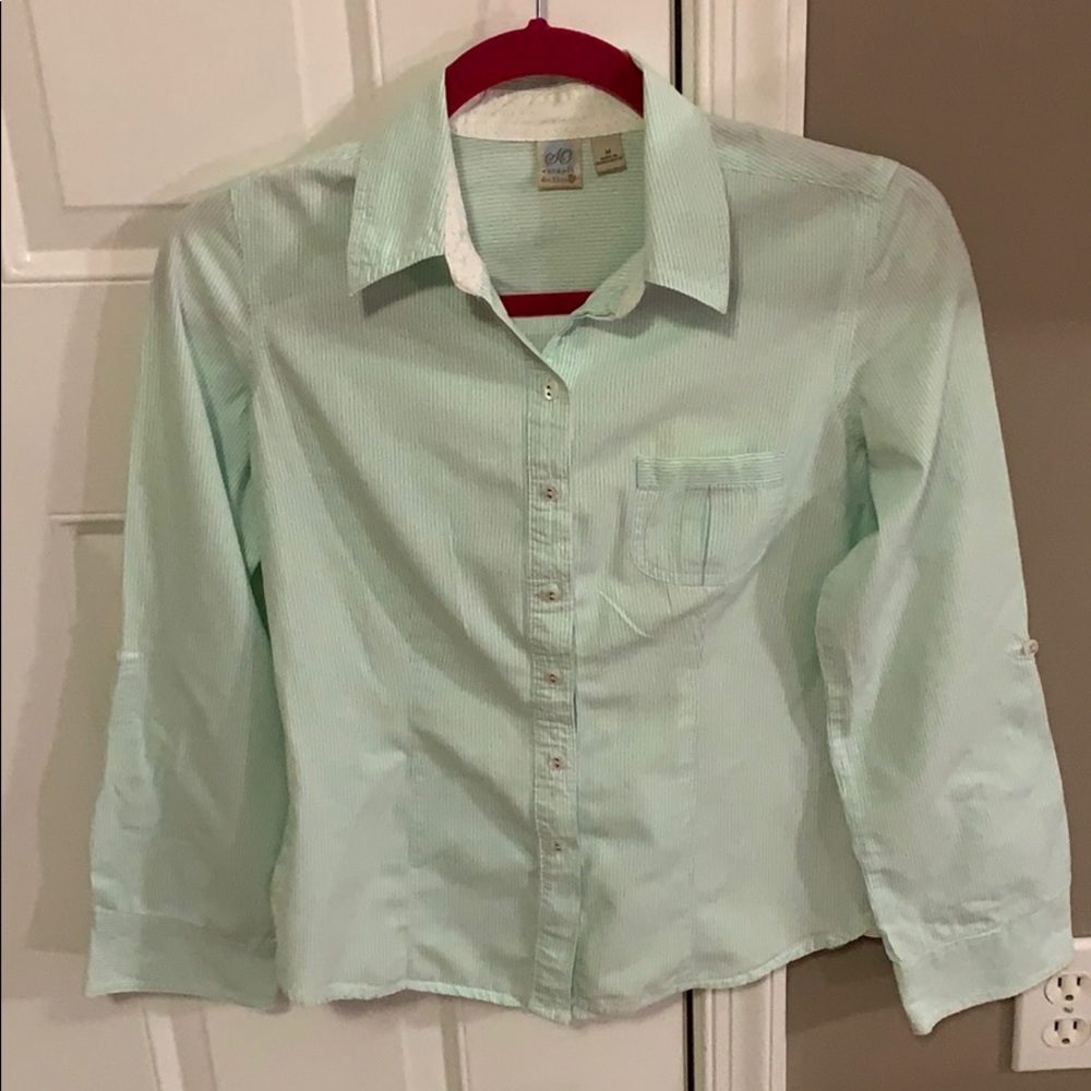 SO Stripe Button down top